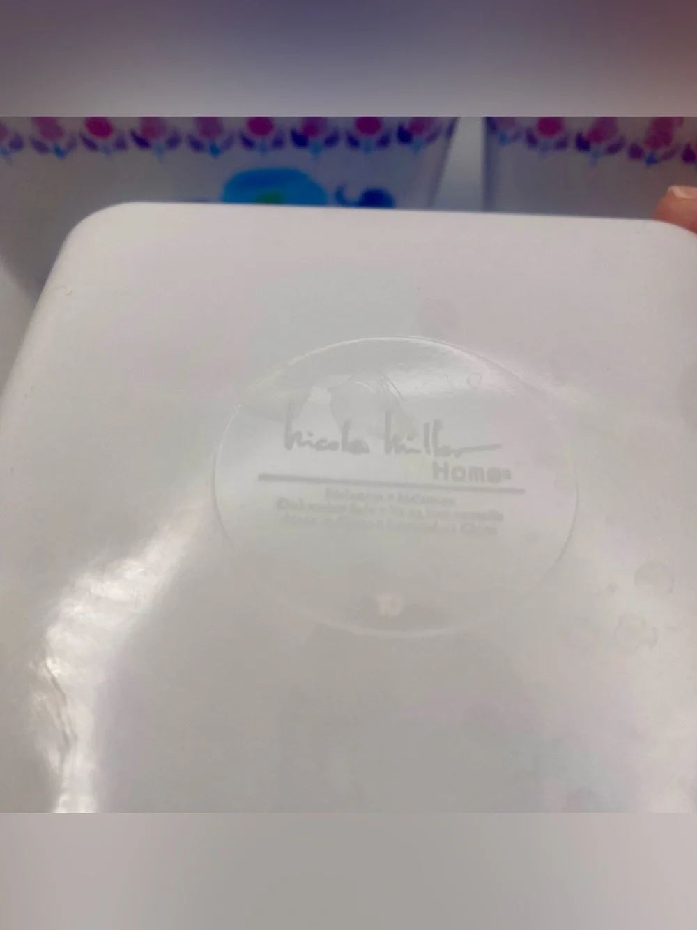 Set of 3 melamine bowls by Nicole Miller